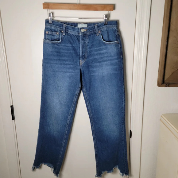 We The Free Free People Mid Rise Straight Jeans | Free People Jeans | Size 27 - Picture 1 of 10
